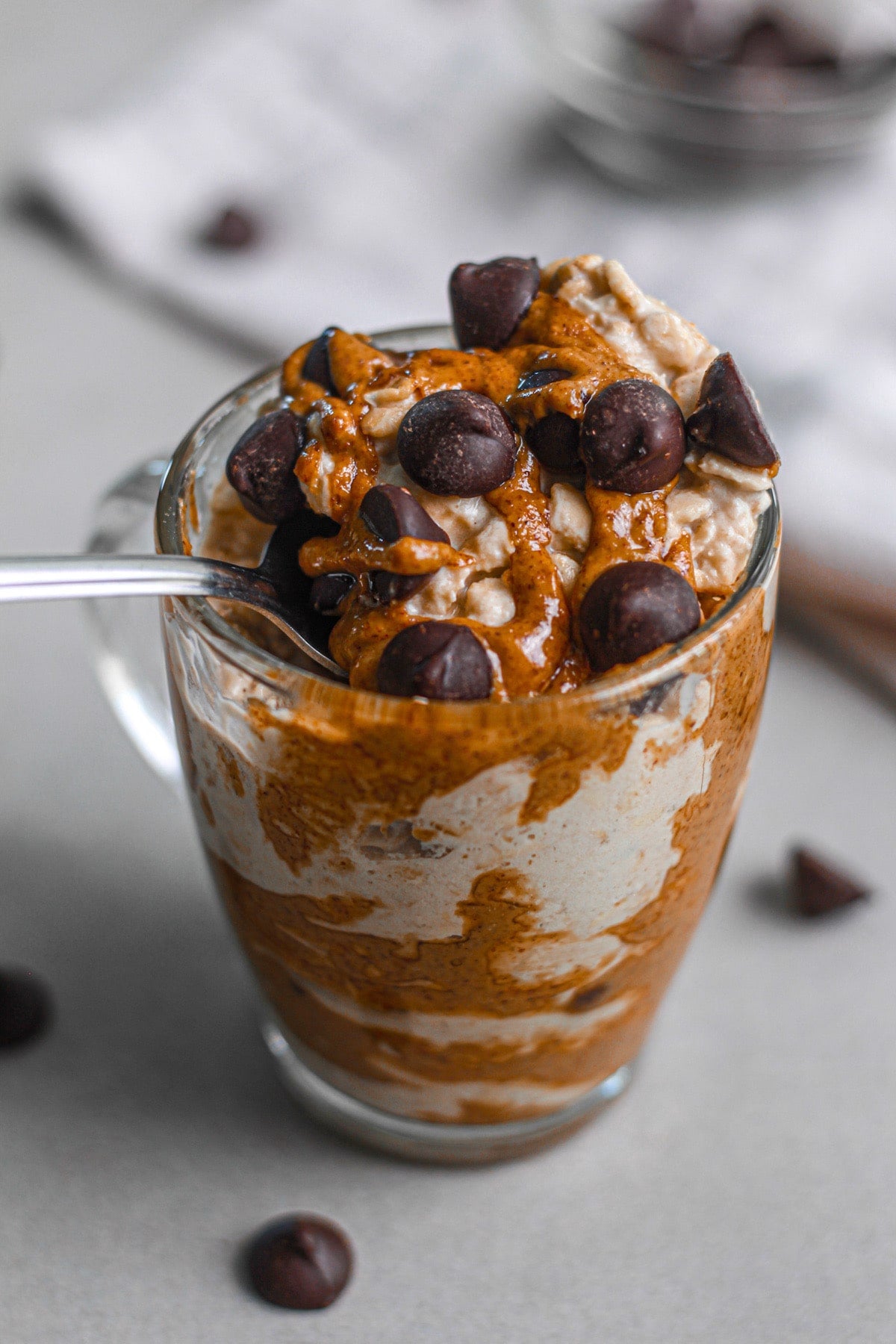 Chocolate Chip Cookie overnight oats