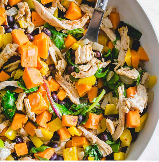 Chicken sweet potato hash